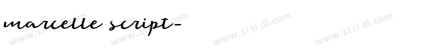 marcelle script字体转换